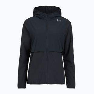 Women's running jacket Under Armour Velociti Pro Storm black/black/metallic silver