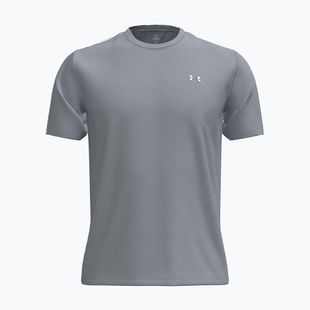 Men's training T-shirt Under Armour Tech Taping mod gray/black/lumos lime