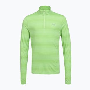 Men's running sweatshirt Under Armour Velociti 1/4 Zip lumos lime/white