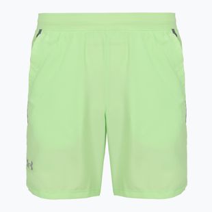 Men's running shorts Under Armour Launch 7" lumos lime/white