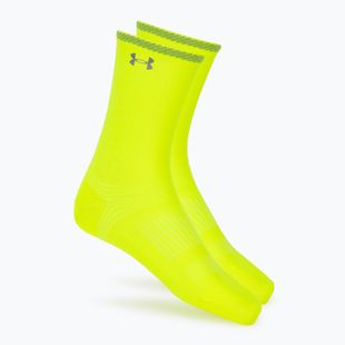 Socks Under Armour Velociti Lite Crew high vis yellow/high vis yellow/white