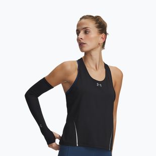Women's running top Under Armour Velociti Pro Tank black/black/metallic silver