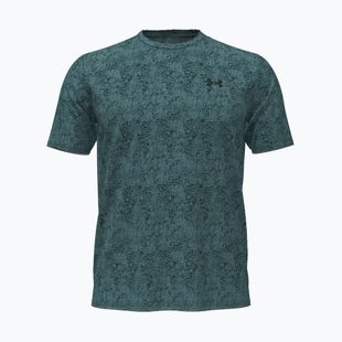 Men's training T-shirt Under Armour Tech Tee Pixelate rack green/black