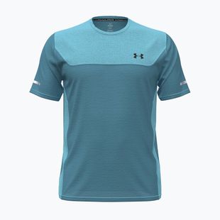 Men's training T-shirt Under Armour Tech Utility blue haze/black