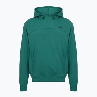 Men's sweatshirt Under Armour Rival LW Hoodie rack green/black