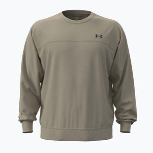 Men's sweatshirt Under Armour Rival LW Crew city khaki/black