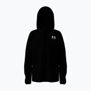 Men's training jacket Under Armour Vibe Woven Windbreaker Jacket black/white