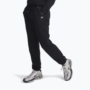 Women's trousers Under Armour Sport Terry Jogger black/white