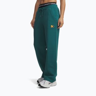 Women's trousers Under Armour Sport Terry Trend rack green/black