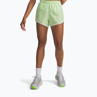 Women's running shorts Under Armour Fly By 3" lumos lime/white
