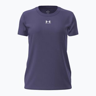 Women's T-shirt Under Armour Rival Core purple luxe/purple luxe