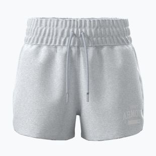 Women's shorts Under Armour Icon Fleece Nov mod gray light heather/white