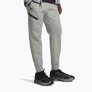 Men's trousers Under Armour Unstoppable Fleece mod gray/black