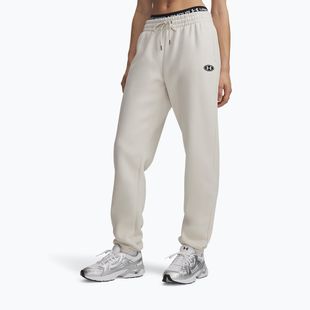 Women's trousers Under Armour Icon Fleece Nov Jogger summit white/white