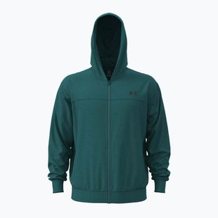 Men's sweatshirt Under Armour Rival LW FZ rack green/black