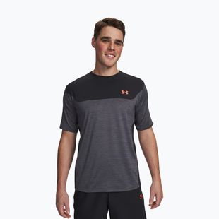 Men's training T-shirt Under Armour Tech Utility black/venom red