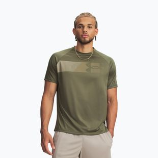 Men's training shirt Under Armour Tech Graphic Tee Marine Od Green/City Khaki