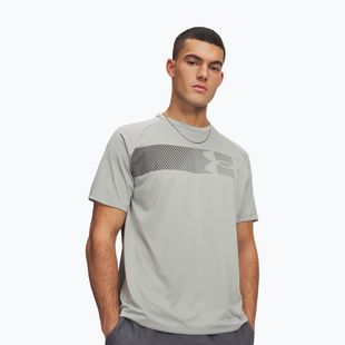 Men's training shirt Under Armour Tech Graphic Tee titanium/black