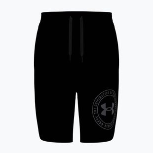 Men's training shorts Under Armour Rival LW Graphic black/black