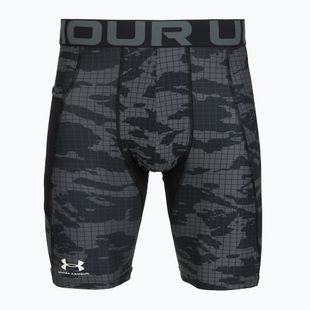 Men's training shorts Under Armour HG Printed Long Short black/castlerock/white