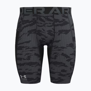 Men's training shorts Under Armour HG Printed Long Short black/castlerock/white