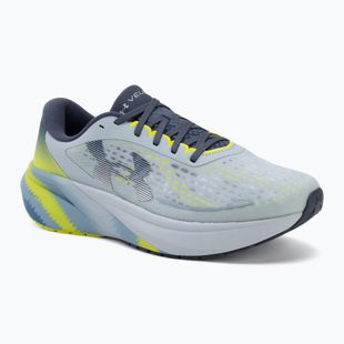 Men's running shoes Under Armour Velociti Pace blue fog/flash light/downpour gray