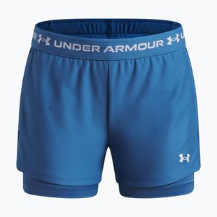 Children's training shorts Under Armour UA Tech Play Up 2IN1 Shorts aegean blue/white