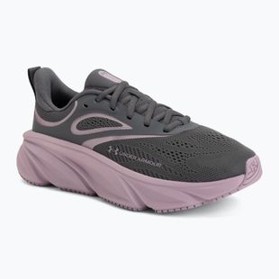 Women's running shoes Under Armour Rogue 6 castlerock/mauve pink/mauve pink