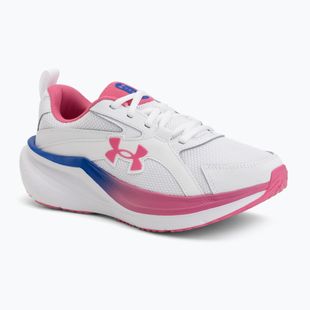 Women's running shoes Under Armour Assert 11 white/pink frenzy/pink frenzy