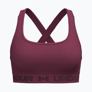 Training bra Under Armour Crossback Mid claret/ox blood