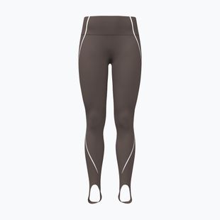 Women's training leggings Under Armour Meridian Contour Stirrup Leggings peppercorn/white/peppercorn