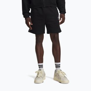 Men's shorts Under Armour Icon Fleece Taped Shorts ultimate black/white