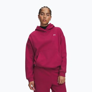 Women's sweatshirt Under Armour Icon Fleece Hoodie claret/white