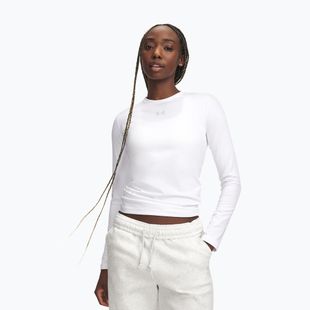 Women's training longsleeve Under Armour ColdGear Crew white/halo gray