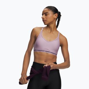 Training bra Under Armour Crossback Low mauve pink/purple echo