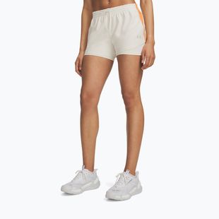 Women's running shorts Under Armour Velociti Pro 4" 2N1 Shorts stone/reflective