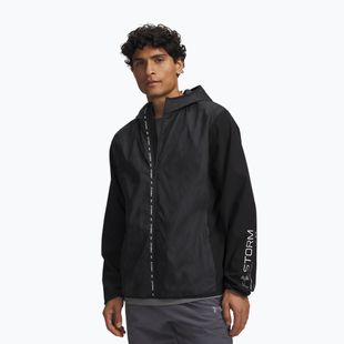 Men's running jacket Under Armour Velociti Storm Jacket ultimate black/reflective