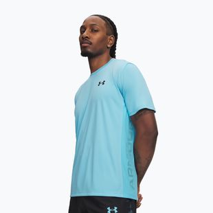 Men's training shirt Under Armour Tech Utility SS fresco blue/black