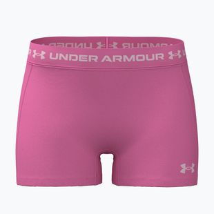 Women's training shorts Under Armour HeatGear Shorty pink frenzy/prime pink