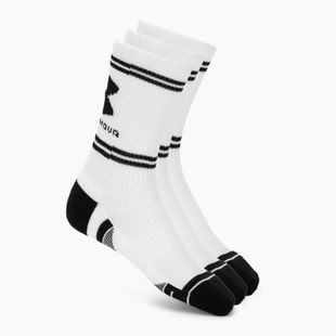 Socks Under Armour Perf Tech Nov Crew 3 pack white/white/ultimate black
