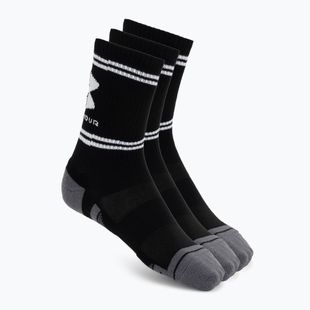 Socks Under Armour Perf Tech Nov Crew 3 pack ultimate black/ultimate black/white