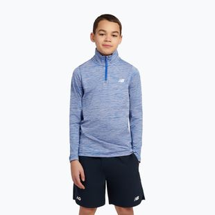 Children's sweatshirt New Balance Athletics Quarter Zip Funnel blue gemstone