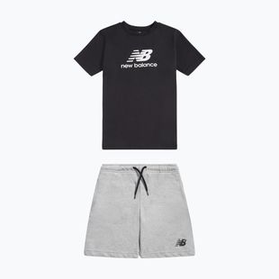 Children's set New Balance Stacked Logo Tee & FT Short nb caviar
