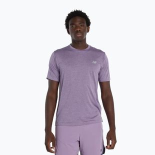 Men's T-shirt New Balance Athletics Run candied violet heather