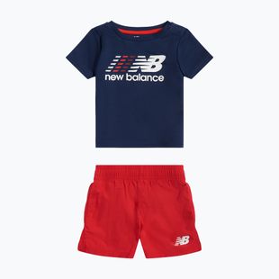Children's set New Balance Contrast Athletic Tee & Nylon Short nb navy