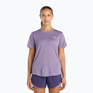 Women's T-shirt New Balance Athletics candied violet heather