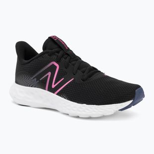 Women's running shoes New Balance Fresh Foam 411's V3 black/real pink/blue oyster