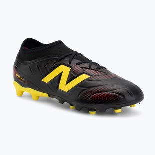 Children's football boots New Balance Tekela Team V5 black 100/punch yellow/fire cracker