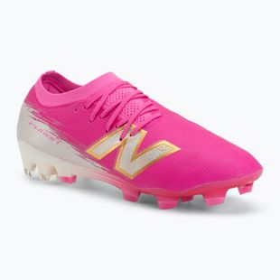 Football boots New Balance Furon Elite V8 SG pink heat/sea salt/gold metallic