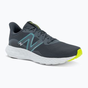 Men's running shoes New Balance Fresh Foam 411's V3 graphite/alkaline green/faded teal